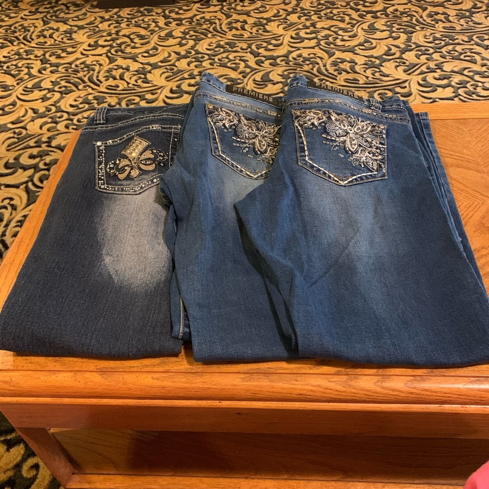 Bundle 3 bling jeans women’s 13/14 reg